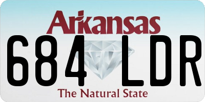 AR license plate 684LDR
