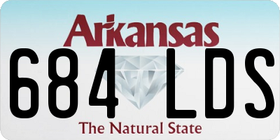 AR license plate 684LDS