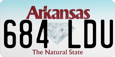 AR license plate 684LDU