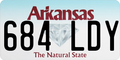 AR license plate 684LDY