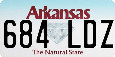 AR license plate 684LDZ