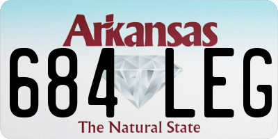 AR license plate 684LEG