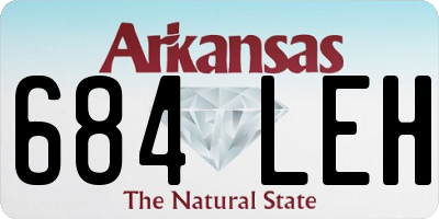 AR license plate 684LEH