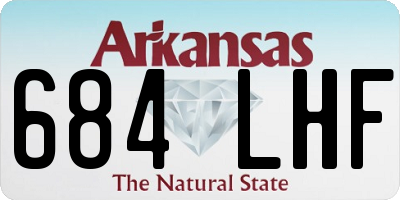 AR license plate 684LHF
