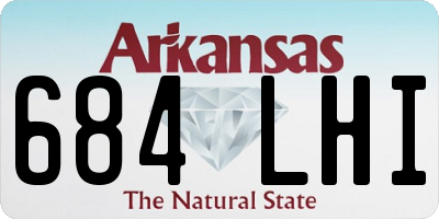 AR license plate 684LHI
