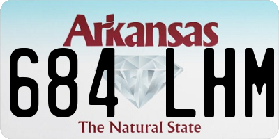 AR license plate 684LHM