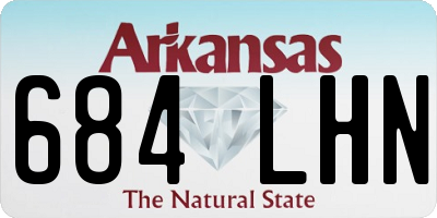AR license plate 684LHN