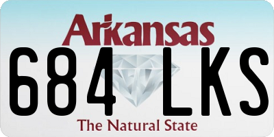 AR license plate 684LKS