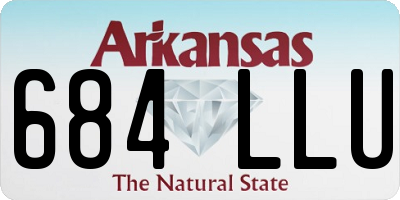 AR license plate 684LLU