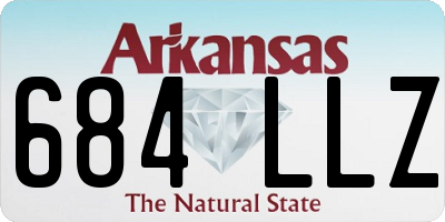 AR license plate 684LLZ