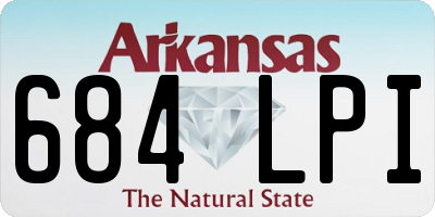 AR license plate 684LPI