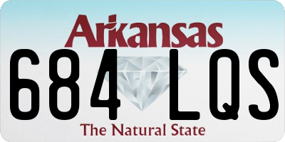 AR license plate 684LQS