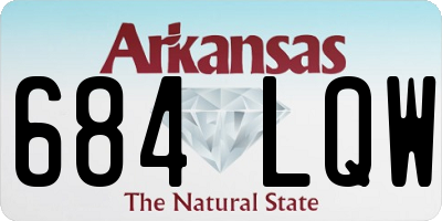 AR license plate 684LQW
