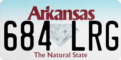 AR license plate 684LRG