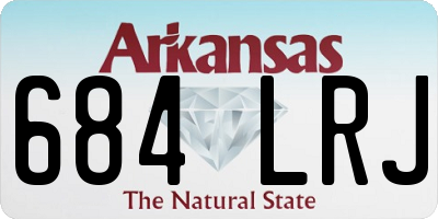AR license plate 684LRJ