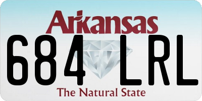 AR license plate 684LRL