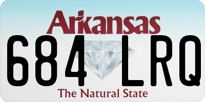 AR license plate 684LRQ
