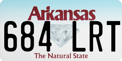 AR license plate 684LRT