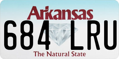 AR license plate 684LRU