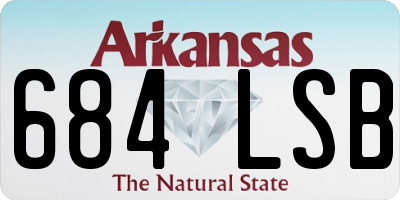 AR license plate 684LSB