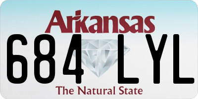 AR license plate 684LYL