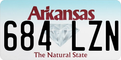 AR license plate 684LZN