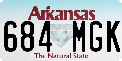 AR license plate 684MGK