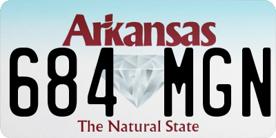 AR license plate 684MGN