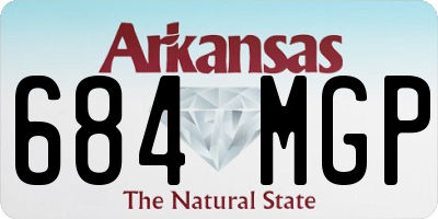 AR license plate 684MGP