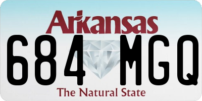 AR license plate 684MGQ