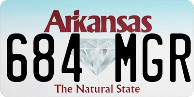 AR license plate 684MGR