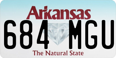 AR license plate 684MGU