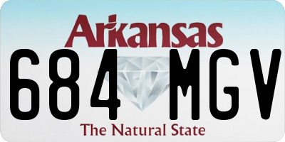AR license plate 684MGV