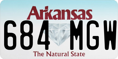 AR license plate 684MGW