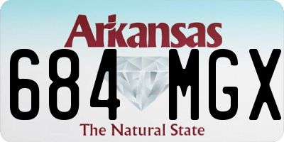 AR license plate 684MGX