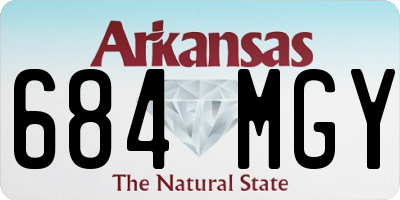 AR license plate 684MGY