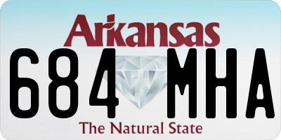 AR license plate 684MHA