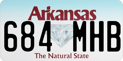 AR license plate 684MHB