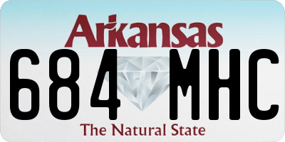 AR license plate 684MHC