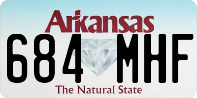 AR license plate 684MHF
