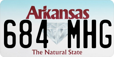 AR license plate 684MHG