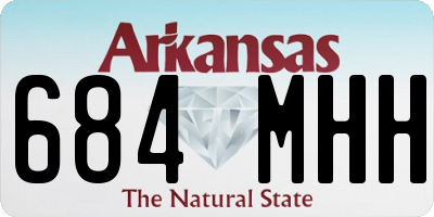 AR license plate 684MHH