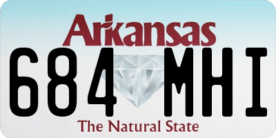 AR license plate 684MHI