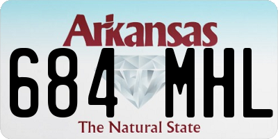 AR license plate 684MHL
