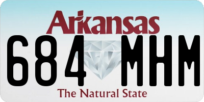 AR license plate 684MHM