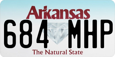 AR license plate 684MHP