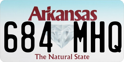AR license plate 684MHQ