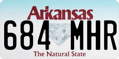 AR license plate 684MHR