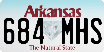AR license plate 684MHS