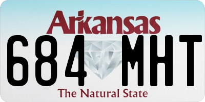 AR license plate 684MHT